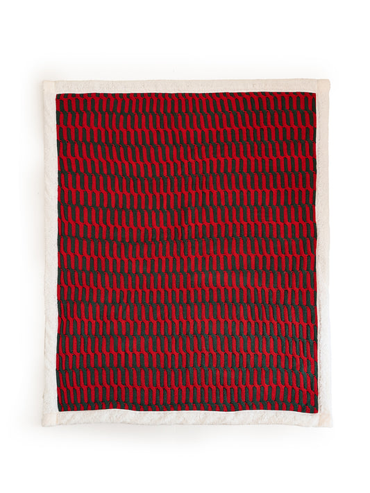 Christmas Cable Knit Throw Blanket