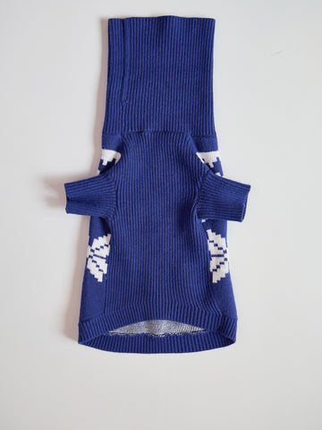 Christmas Glow-in-the-Dark Snowflake Knitted Pet Sweater