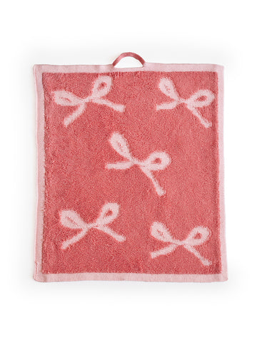 Bow Terry Cloth Knitted Hand Towel