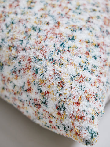 Colorful Recycled Plush Throw Pillow