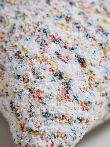 Colorful Recycled Plush Throw Pillow
