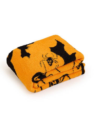 Halloween Knitted Throw Blanket