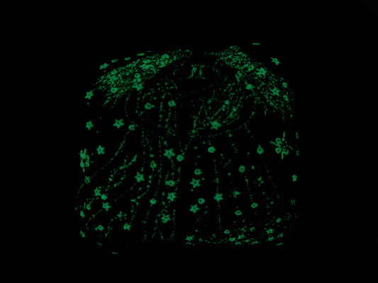 Glow-in-the-Dark Constellation Knitted Throw Blanket